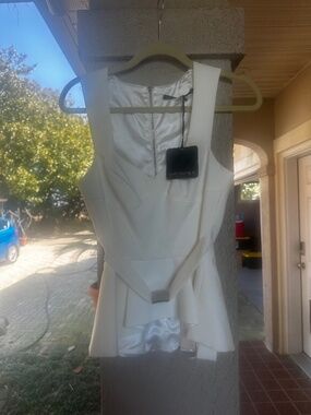 Love Republic White Peplum Top